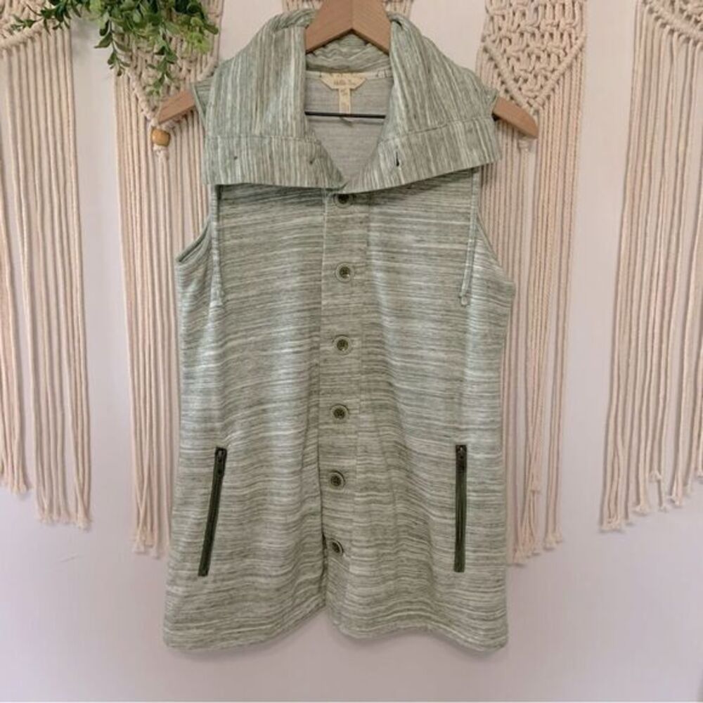 MATILDA‎ JANE Out The Door Vest Heathered Green Size Small Excellent